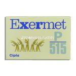 エクサーメット Exermet, ピオグリタゾン・メトホルミン 15mg/500mg 箱 (Cipla)