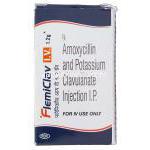 アモキシシリン / クラブラン酸 （オーグメンチン ジェネリック）, Flemiclav 1.2mg  静脈注射 (FDC)