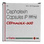 セファデックス Cephadex, セファレキシン 500mg カプセル 箱