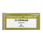 クロピナム Clopinam, プラビックス ジェネリック, クロピドグレル, 75mg 箱