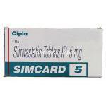 シムカード5 Simcard 5, リポバス ジェネリック, シンバスタチン 5mg, 錠 箱