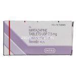 ミルナイト 7.5, レメロンジェネリック,ミルタザピン 7.5mg 箱