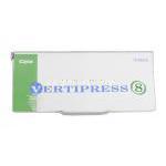 バーティプレス8 Vertipress 8, メリスロン ジェネリック, , ベタヒスチン, 8 mg, 錠, 箱