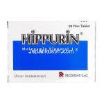 ヒップリン Hippurin, ヒプレックス ジェネリック,   メテナミン   1gm 錠, 箱