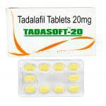タダソフト, シアリス ジェネリック, タダラフィル 20 mg ソフト錠