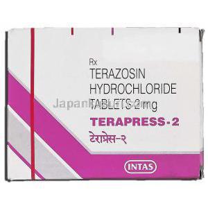 テラプレス, テラゾシン 2mg 錠 箱