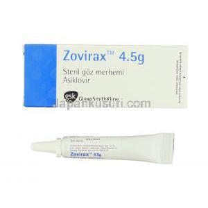 ゾビラックス Zovirax, アシクロビル 3% x 5gm 眼軟膏 (GSK)