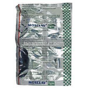 モックスクラフ (アモキシシリン/ クラブラン酸) 1gm (4錠） 錠剤