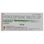ヒドロコルチゾン 20 mg箱