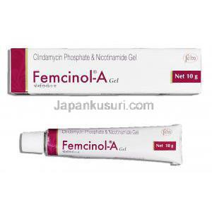 フェムシノールＡ Femcinol A, クリンダマイシンリン酸エステル10mg 配合ジェル