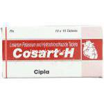 ロサルタン・ヒドロクロロチアジド合剤 ,Cosart-H, (Cipla)箱