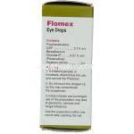 フルオロメトロン, Flomex,  0.1% w/v  5ML 点眼薬 (Cipla) 成分