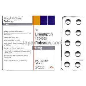 トラジェンタ  リナグリプチン 5 mg 箱