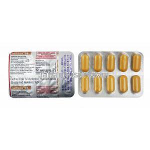 メトライド DS (グリメピリド/ メトホルミン) 2mg 錠剤