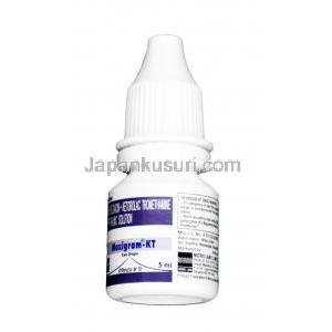 モキシグラム KT 点眼薬 , ケトロラック  0.5%w/v / モキシフロキサシン 0.5% w/v, 点眼薬 5ml, ボトル