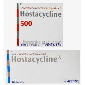 ホスタサイクリン, 塩酸トラサイクリン,  500 mg/250 mg