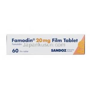 ファモジン (ファモチジン) 20 mg 箱側面 2