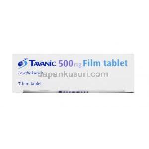 タバニック (レボフロキサシン) 500mg 箱側面 2