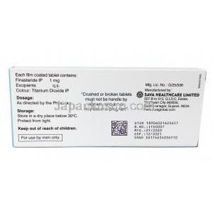 フィンサバ (フィナステリド) 1 mg 30 錠 成分