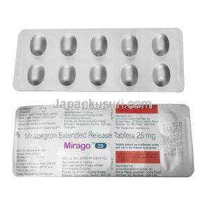 ミラーゴ (ミラベグロン) 25mg 錠剤