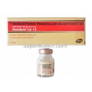ペニジュール 注射 (ベンザチンペニシリン) 12 箱, バイアル