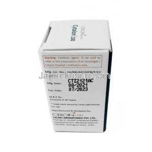 シタロン 100, シタラビン 100 mg(1mLあたり), 注射 1mL, 製造元：Celon, 箱情報, 製造日, 消費期限