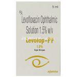 レボフロキサシン, Levotop-PF, 1.5% w/v  5ML 点眼薬 (Ajanta pharma) 箱
