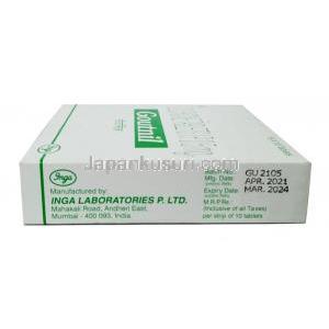 Goutnil, Colchicine 0.5mg, Inga Laboratories Pvt Ltd, Box information, Manufacturer