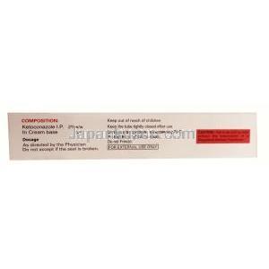 ケト クリーム, ケトコナゾール 2%, クリーム 30g, 製造元:Med Manor Organics Pvt Ltd, 箱情報