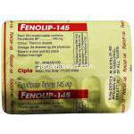 フェノフィブラート,  Fenolip,  145 mg  包装