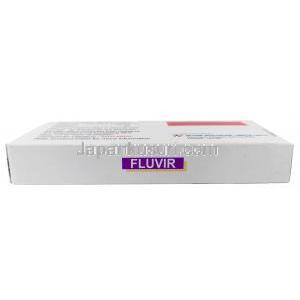 フルビル, リン酸オセルタミビル 75 mg, カプセル, 製造元：Hetero Drugs, 箱底面-2
