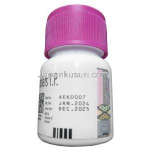 チロノーム, レボチロキシン 125mcg, 120錠, 製造元:Abbott, ボトル情報, 製造日, 消費期限
