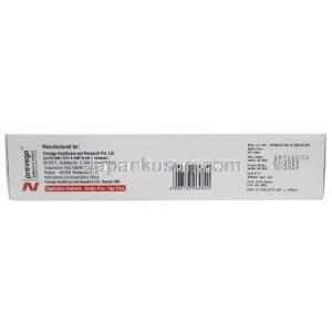 ペントキシフロー, ペントキシフィリン 400 mg, 徐放性錠 (ER錠), 製造元：Prevego Healthcare & Research Private Limited, 箱情報, 製造日, 消費期限