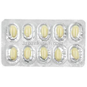 サステン 100, 微粉化天然プロゲステロン 100mg, ソフトゼラチンカプセル, 製造元：Sun Pharmaceutical Industries,シート(新包装)