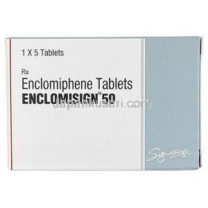 エンクロミサイン, エンクロミフェン 50 mg, 5 錠, 製造元：HAB Pharma, シート