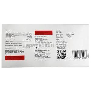 ゲムタイド注射, テリパラチド 600 mcg, ペン型注射 2.4 mL, 製造元：Alkem Laboratories Ltd, 箱情報