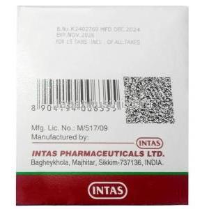 インタコキシア-90, エトリコキシブ 90 mg, 製造元：Intas Pharmaceuticals,箱情報