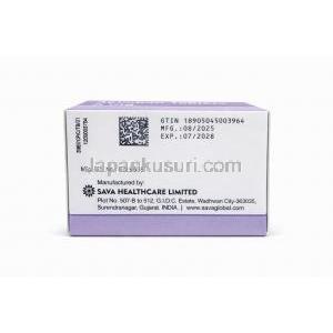 アピキサバン 5mg 100錠, エリキュース ジェネリック, 箱 製造元