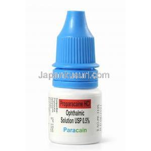 パラカイン 点眼薬, プロパラカイン 0.5%, 点眼薬 5mL , 製造元：Sunways India, ボトル