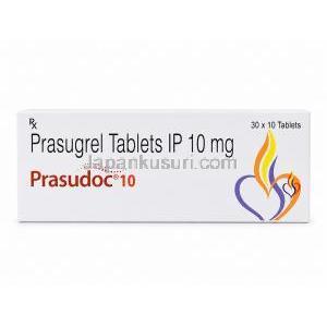 プラスドック 10, プラスグレル 10 mg, 箱側面