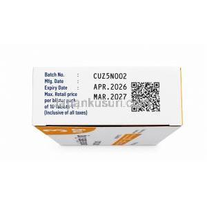 センボリック tab 3, セマグルチド 3mg, 製造元：Torrent Pharmaceuticals Ltd, 製造日・使用期限・バッチ番号