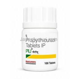 プロピルチオウラシル（チウラジール ジェネリック）, PTU 50mg 錠 (Macleods)