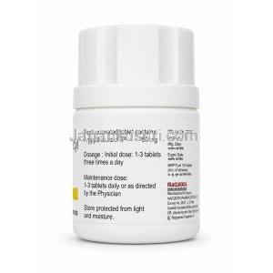 PTU, プロピルチオウラシル 50mg, 製造元：Macleods Pharma,ボトル情報, 成分（新包装）