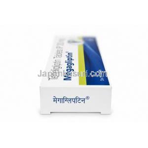 メガグリプチン, テネリグリプチン 20 mg, 製造元：Aristo Pharmaceuticals, 箱側面-2