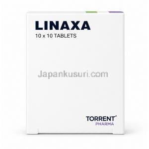 リナクサ, リナグリプチン 5 mg, 製造元：Torrent Pharmaceuticals, 箱側面