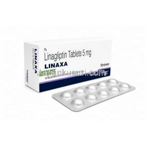 リナクサ, リナグリプチン 5 mg, 製造元：Torrent Pharmaceuticals, 箱, シート