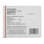 アミトリプチリン塩酸（トリプタノールジェネリック）, トリプトマー Tryptomer 10mg 錠 (Merind) 成分