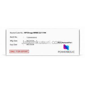 アナフィット, アナストロゾール1 mg, 製造元：Powerbolic Lab, 箱情報