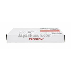 ペリノーム, メトクロプラミド 10 mg,製造元: Ipca Laboratories, 箱上面