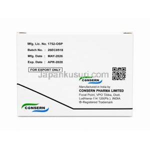 ハイプロン-10, ザレプロン 10 mg, 製造元：Consern Pharma Ltd, 箱情報, 製造元